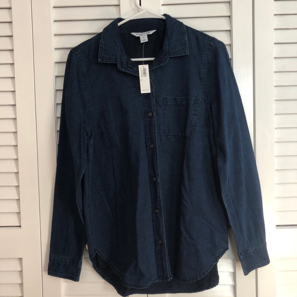 Denim button up shirt